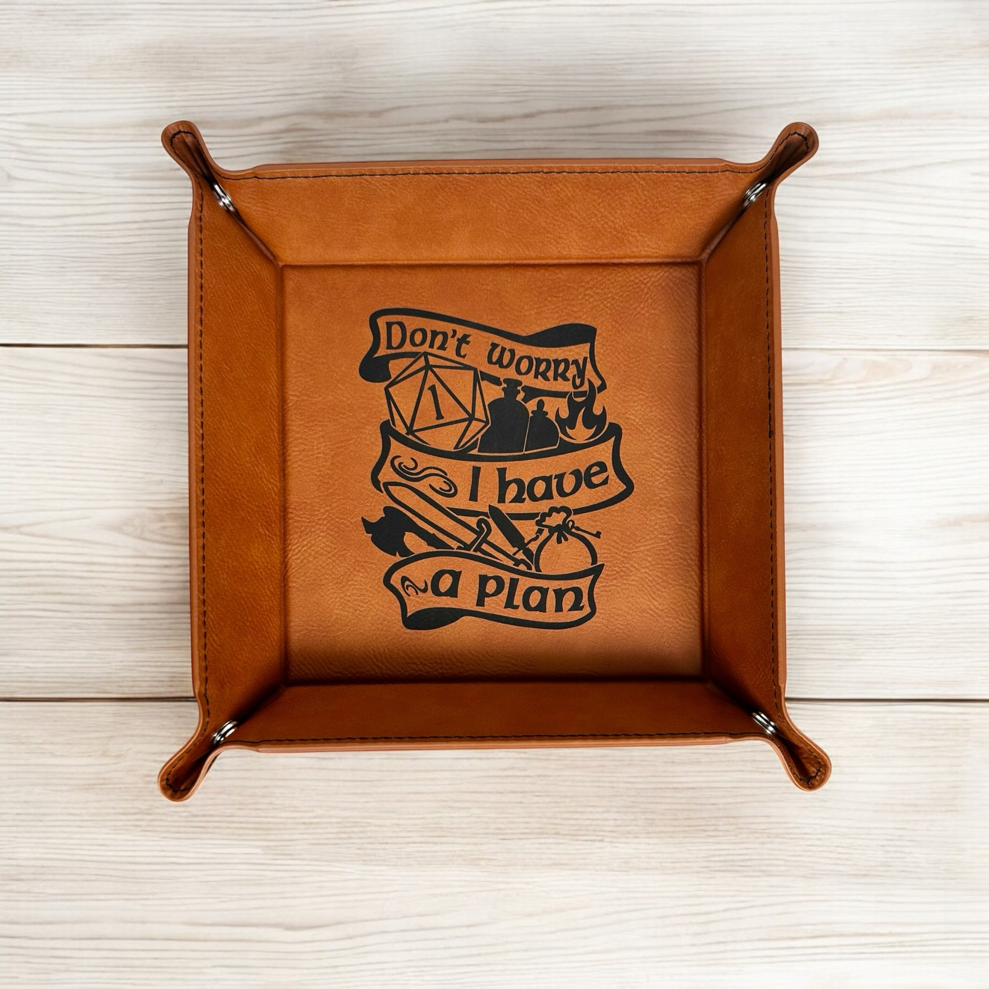 6x6 Dice Tray | 10 Pack | Whiskey/Black