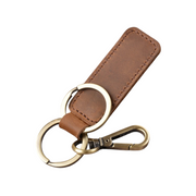 Leather Keychain with Clip | 2.5” | Bulk 10 Pack